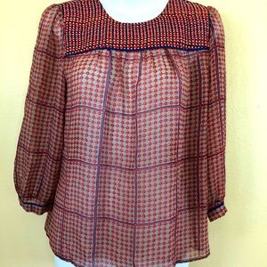Madewell silk blouse Small